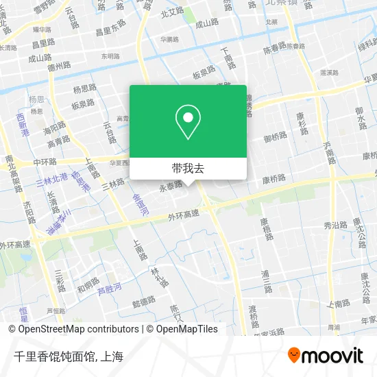 千里香馄饨面馆地图