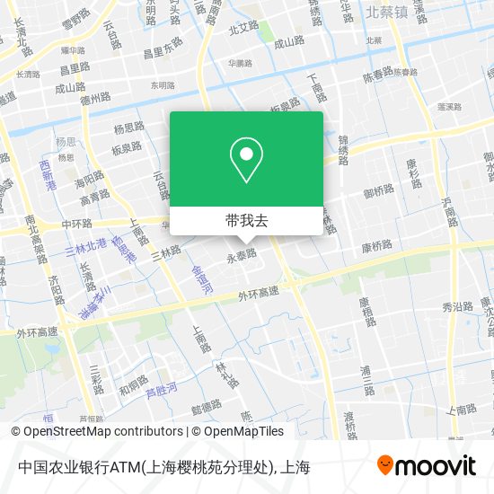 中国农业银行ATM(上海樱桃苑分理处)地图
