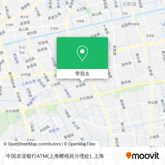 中国农业银行ATM(上海樱桃苑分理处)地图