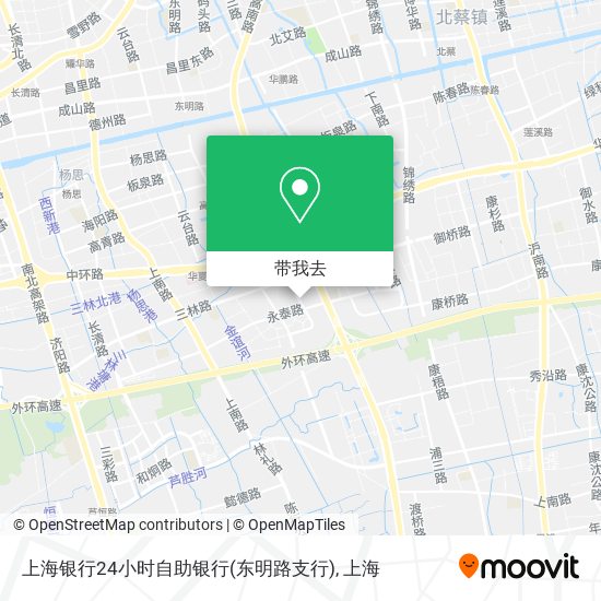 上海银行24小时自助银行(东明路支行)地图