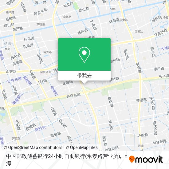 中国邮政储蓄银行24小时自助银行(永泰路营业所)地图
