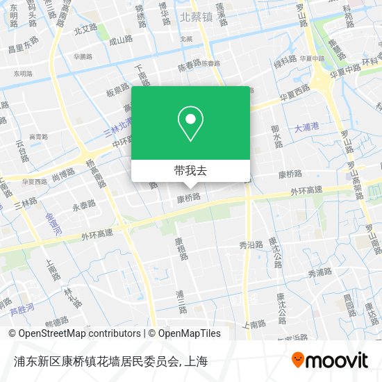 浦东新区康桥镇花墙居民委员会地图