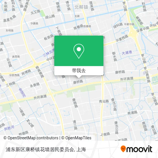浦东新区康桥镇花墙居民委员会地图
