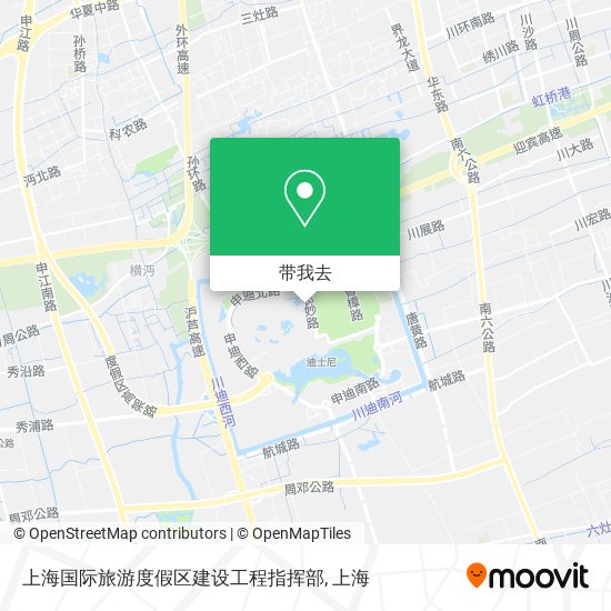 上海国际旅游度假区建设工程指挥部地图