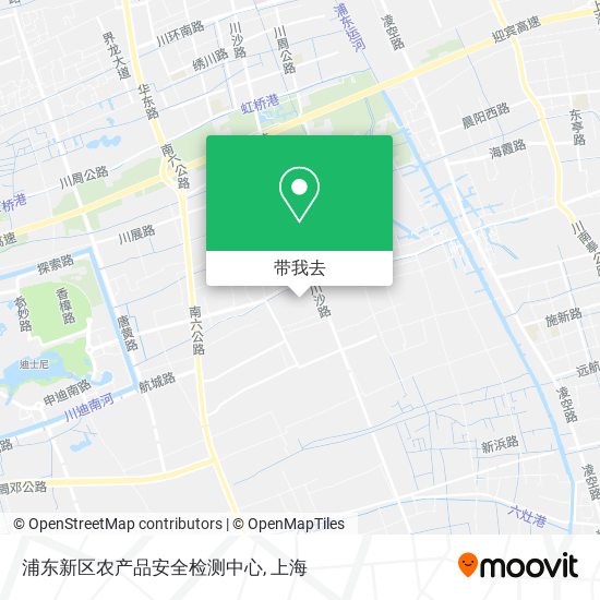 浦东新区农产品安全检测中心地图