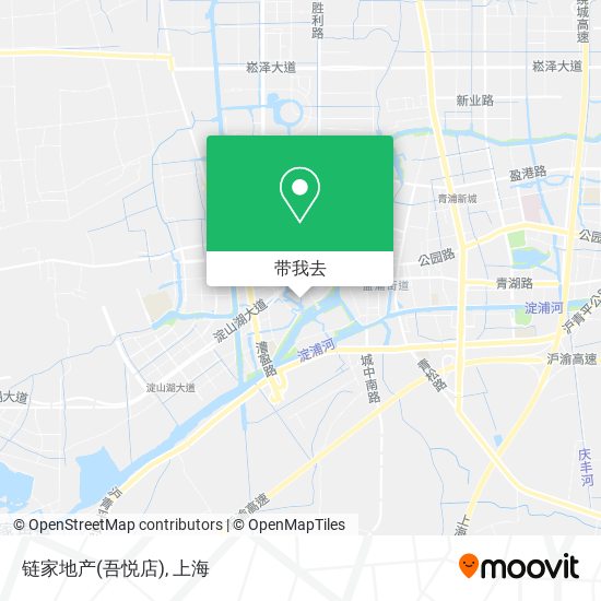链家地产(吾悦店)地图
