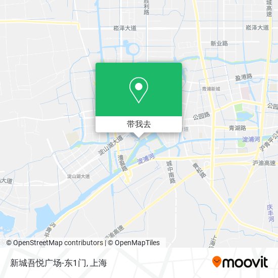 新城吾悦广场-东1门地图