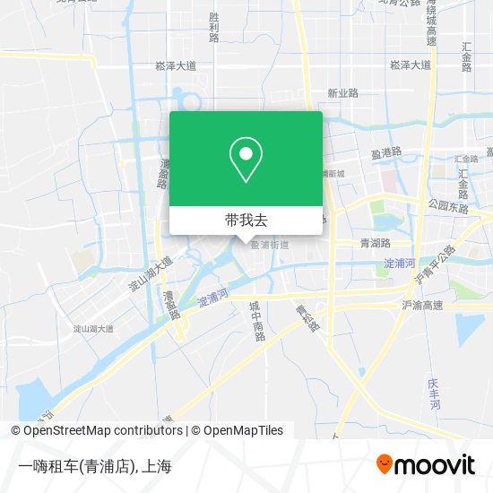 一嗨租车(青浦店)地图