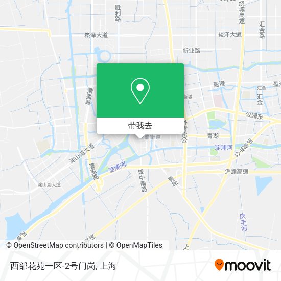 西部花苑一区-2号门岗地图