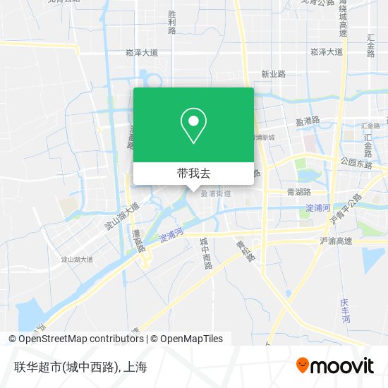 联华超市(城中西路)地图