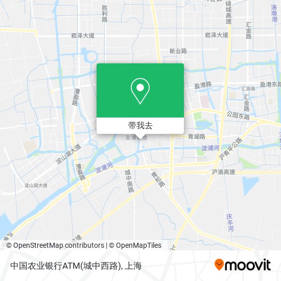 中国农业银行ATM(城中西路)地图