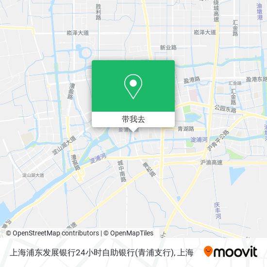 上海浦东发展银行24小时自助银行(青浦支行)地图