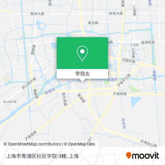 上海市青浦区社区学院-3幢地图