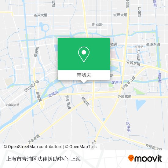 上海市青浦区法律援助中心地图
