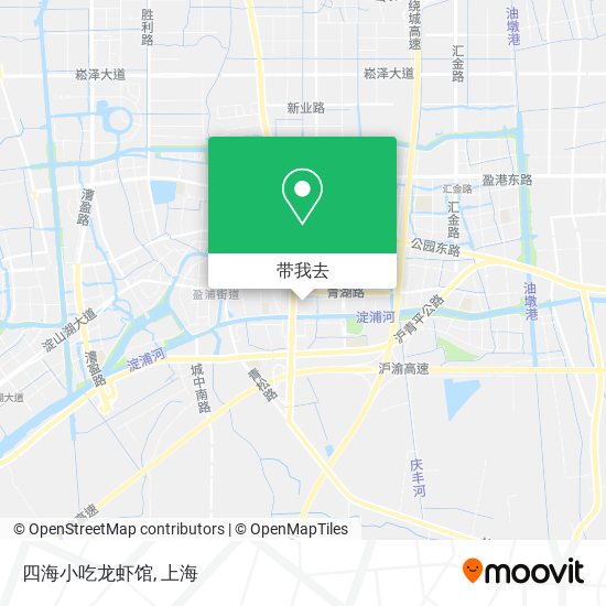 四海小吃龙虾馆地图