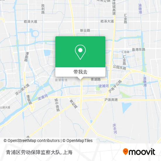 青浦区劳动保障监察大队地图