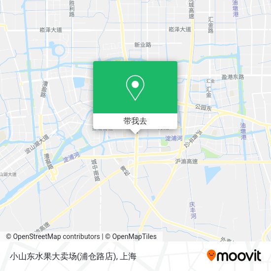 小山东水果大卖场(浦仓路店)地图