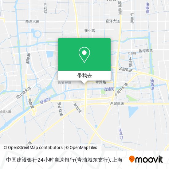 中国建设银行24小时自助银行(青浦城东支行)地图