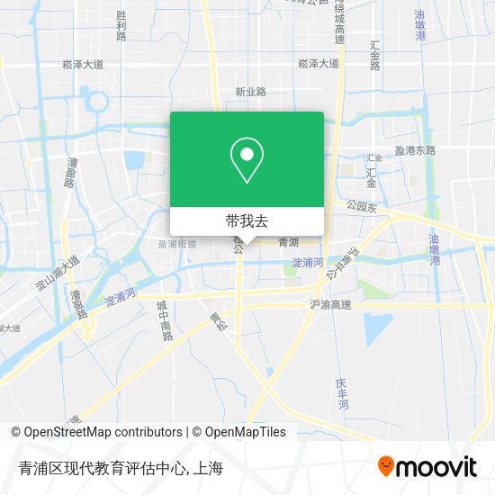 青浦区现代教育评估中心地图
