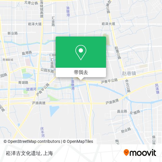 崧泽古文化遗址地图