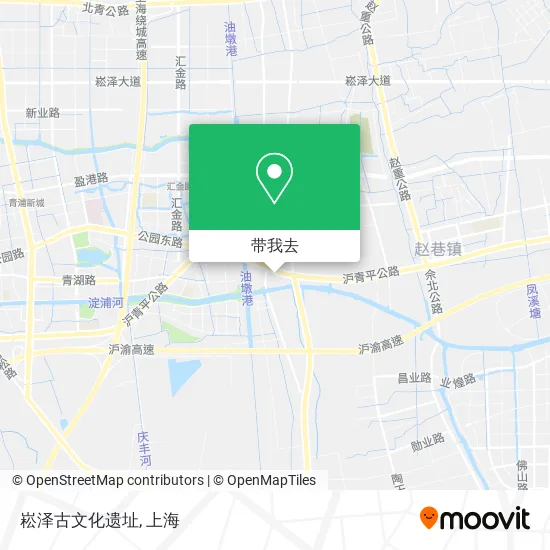 崧泽古文化遗址地图