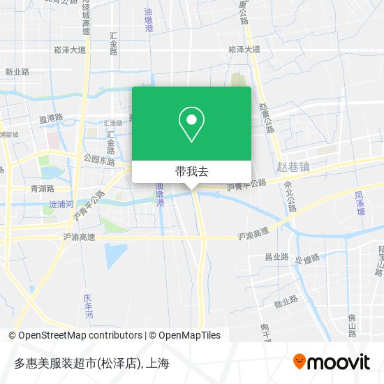 多惠美服装超市(松泽店)地图