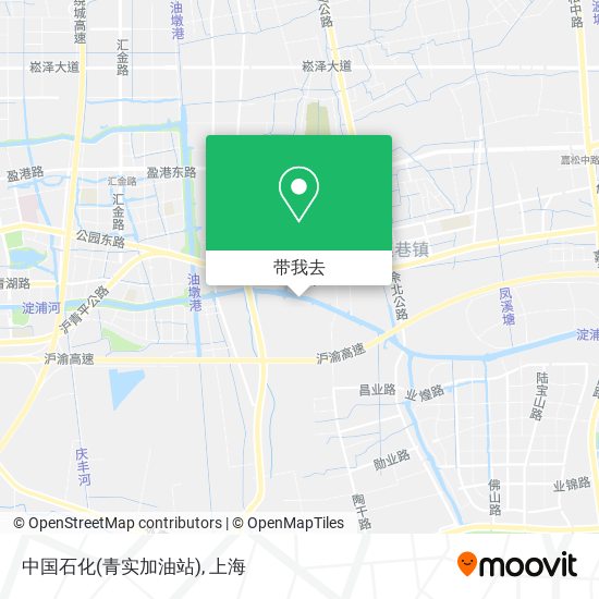 中国石化(青实加油站)地图