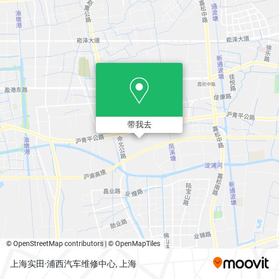 上海实田·浦西汽车维修中心地图