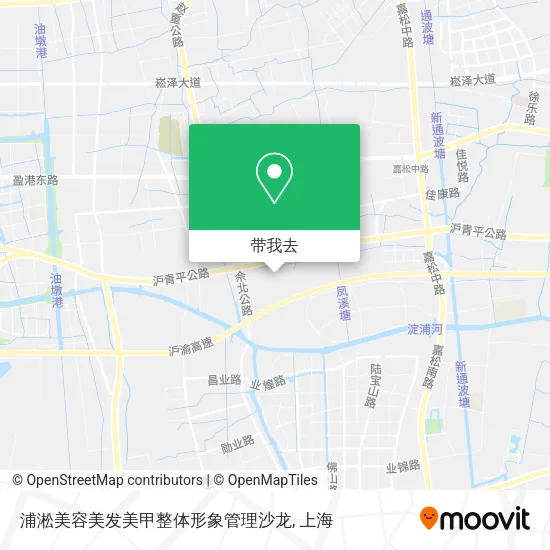 浦淞美容美发美甲整体形象管理沙龙地图