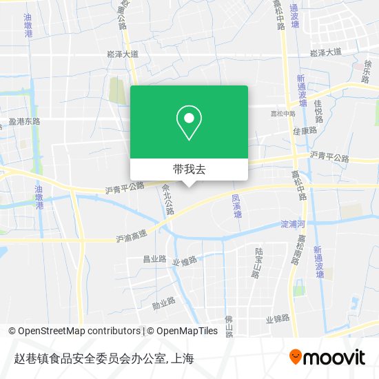赵巷镇食品安全委员会办公室地图