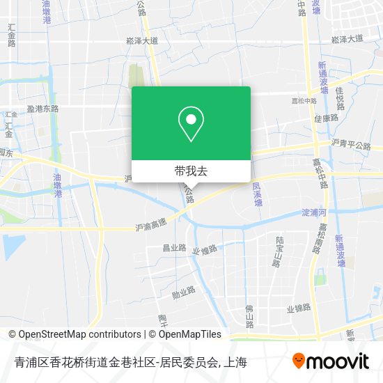 青浦区香花桥街道金巷社区-居民委员会地图