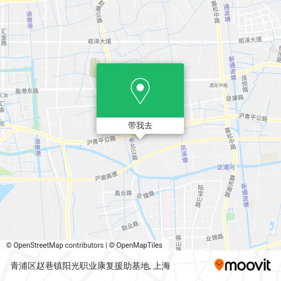 青浦区赵巷镇阳光职业康复援助基地地图