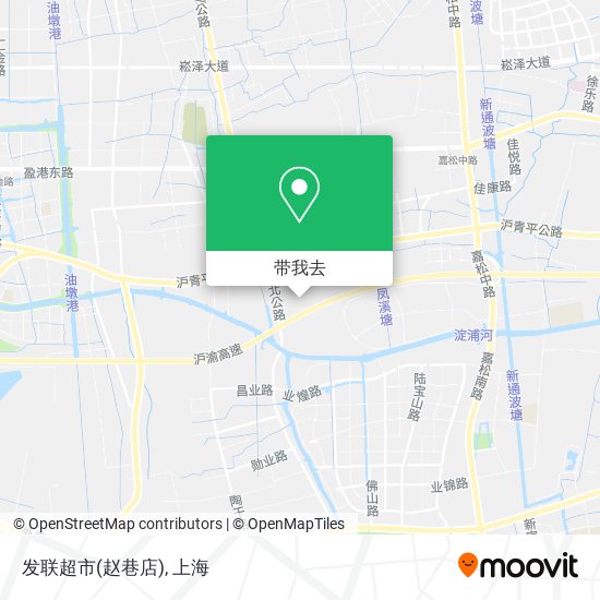 发联超市(赵巷店)地图
