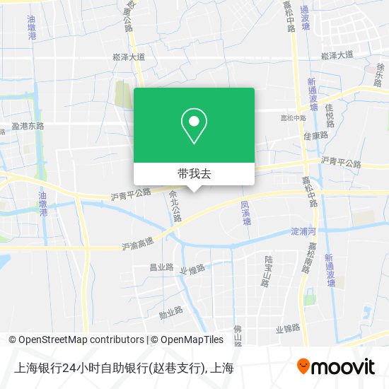 上海银行24小时自助银行(赵巷支行)地图