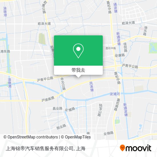 上海锦帝汽车销售服务有限公司地图