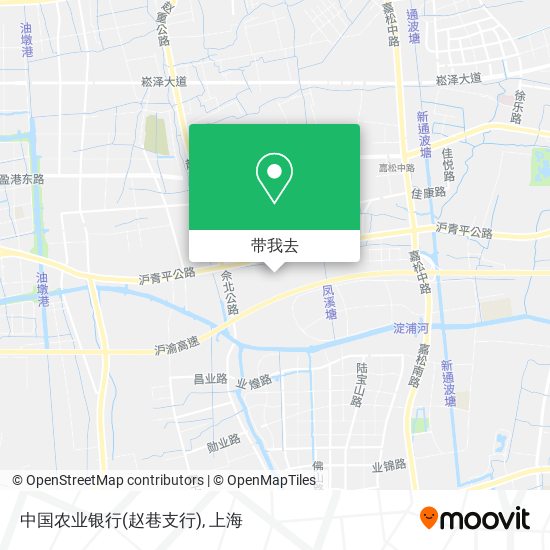 中国农业银行(赵巷支行)地图