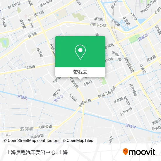 上海启程汽车美容中心地图