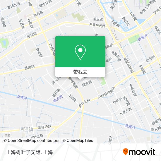 上海树叶子宾馆地图