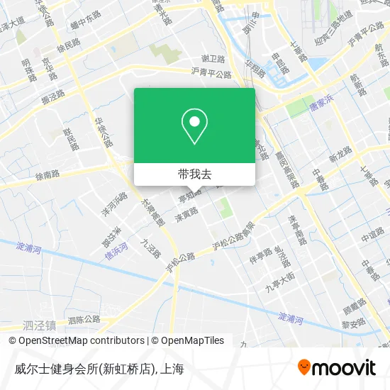 威尔士健身会所(新虹桥店)地图