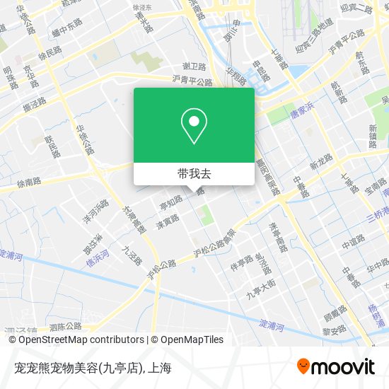 宠宠熊宠物美容(九亭店)地图