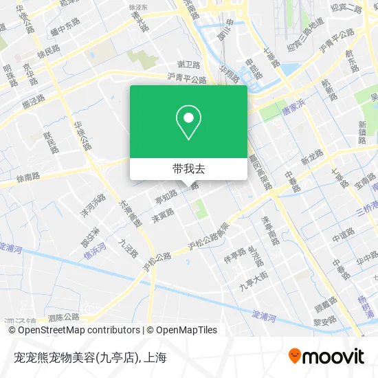 宠宠熊宠物美容(九亭店)地图