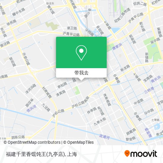 福建千里香馄饨王(九亭店)地图