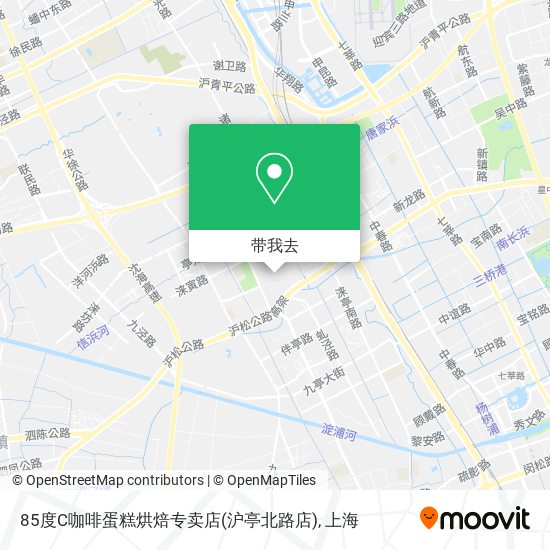 85度C咖啡蛋糕烘焙专卖店(沪亭北路店)地图