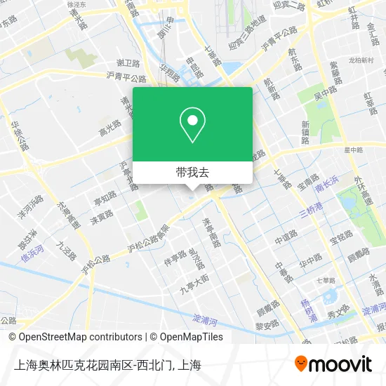 上海奥林匹克花园南区-西北门地图