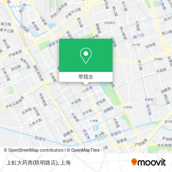 上虹大药房(联明路店)地图