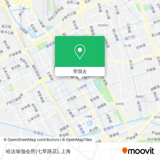 哈达瑜伽会所(七莘路店)地图