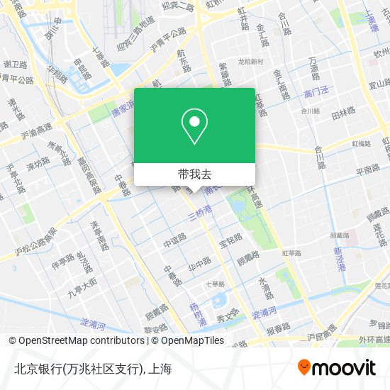 北京银行(万兆社区支行)地图