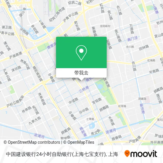 中国建设银行24小时自助银行(上海七宝支行)地图