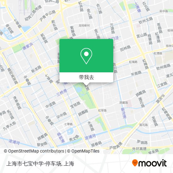 上海市七宝中学-停车场地图