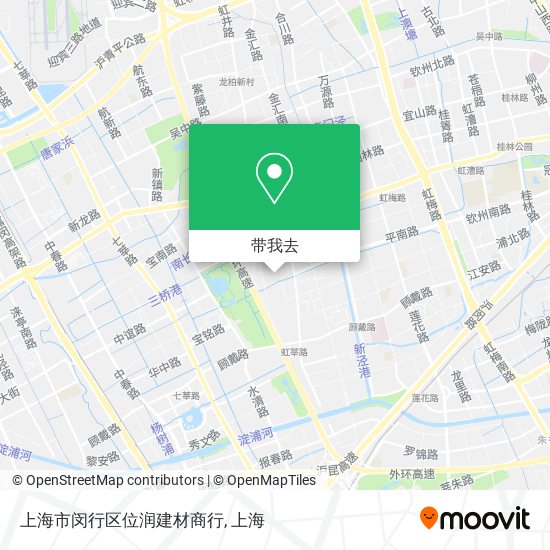 上海市闵行区位润建材商行地图